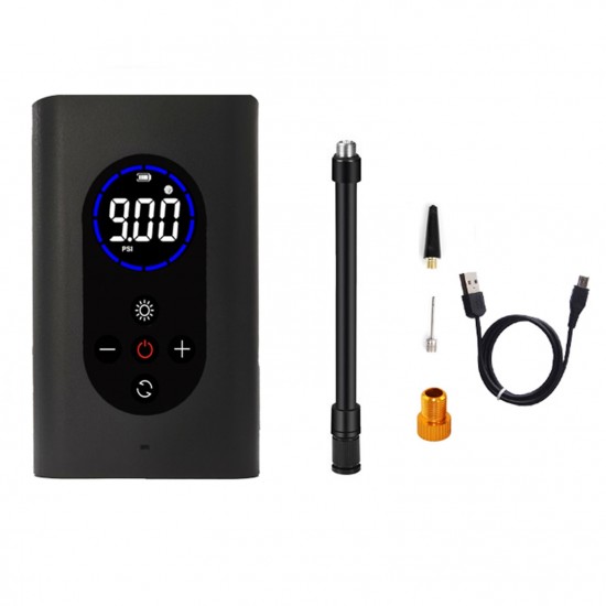 Intelligent Cordless Air Pump Automatic Inflatable Pump Portable Handheld Vehicle Pump LCD Digital Display with Built-in Lighting and Emergency Charge Function Intelligent Cordless Air Pump Automatic Inflatable Pump Portable Handheld Vehicle Pump LCD Digital Display with Built-in Lighting and Emergency Charge Function