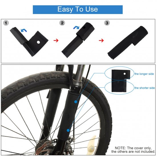 1 Pair Mountain Bike Front Fork Cover MTB Protective Pad Universal Quick Release Front Fork Sleeves 1 Pair Mountain Bike Front Fork Cover MTB Protective Pad Universal Quick Release Front Fork Sleeves