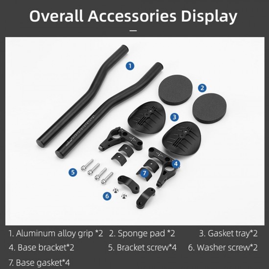 Bicycle Rest Handlebars Adjustable Bicycle Triathlon Handlebars Cycling TT Bars for Road Bike MTB Mountain Bike Bicycle Rest Handlebars Adjustable Bicycle Triathlon Handlebars Cycling TT Bars for Road Bike MTB Mountain Bike