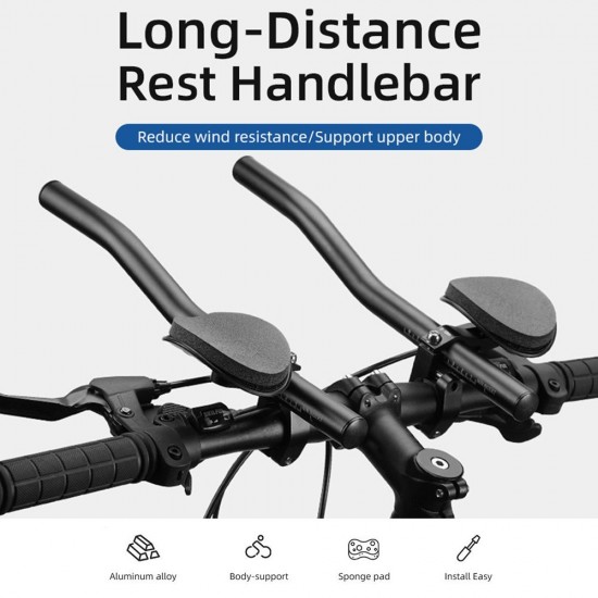 Bicycle Rest Handlebars Adjustable Bicycle Triathlon Handlebars Cycling TT Bars for Road Bike MTB Mountain Bike Bicycle Rest Handlebars Adjustable Bicycle Triathlon Handlebars Cycling TT Bars for Road Bike MTB Mountain Bike