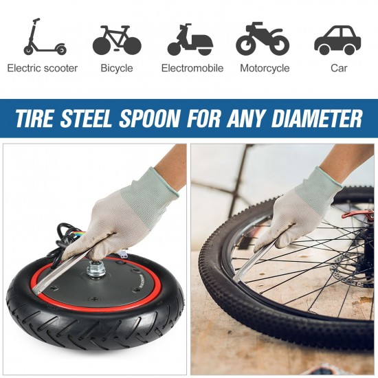 2 PCS 25cm Electric Scooter Tire Crowbar Bike Solid Steel Tire Remove Tool Rim Lifter Tire Changer Remove Tool Kit 2 PCS 25cm Electric Scooter Tire Crowbar Bike Solid Steel Tire Remove Tool Rim Lifter Tire Changer Remove Tool Kit
