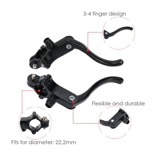 1 Pair Road Bicycle Bike Fixie Front & Rear Brake Levers Aluminum Alloy Brake Lever Set 1 Pair Road Bicycle Bike Fixie Front & Rear Brake Levers Aluminum Alloy Brake Lever Set
