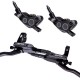 4-Piston MTB Hydraulic Bike Disc Brake Aluminum Front and Rear Caliper Bicycle Brakes for Road Bike Mountain Bike 4-Piston MTB Hydraulic Bike Disc Brake Aluminum Front and Rear Caliper Bicycle Brakes for Road Bike Mountain Bike