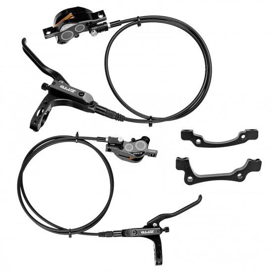 4-Piston MTB Hydraulic Bike Disc Brake Aluminum Front and Rear Caliper Bicycle Brakes for Road Bike Mountain Bike 4-Piston MTB Hydraulic Bike Disc Brake Aluminum Front and Rear Caliper Bicycle Brakes for Road Bike Mountain Bike
