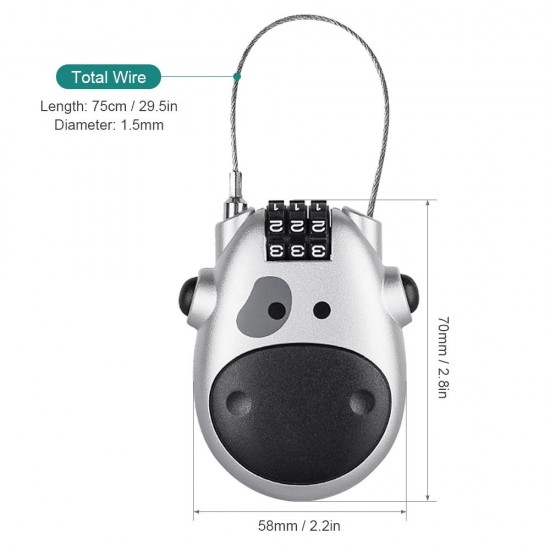 Motorcycle Helmet Lock Password Lock Telescopic Wire Rope Anti-theft Lock 3 Digit For Suitcase Helmet Luggage Toolbox Motorcycle Helmet Lock Password Lock Telescopic Wire Rope Anti-theft Lock 3 Digit For Suitcase Helmet Luggage Toolbox
