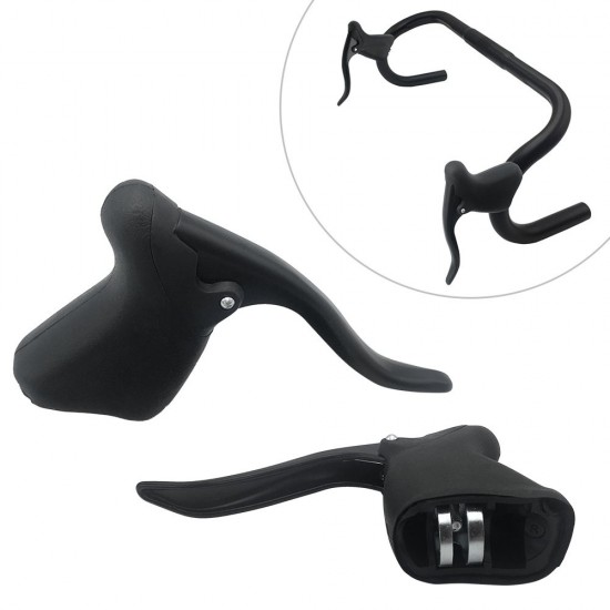 Lightweight Aluminum Bicycle Brake Handle MTB Mountain Bike Cycling Brake Levers Front & Rear Brake Levers Drop Handlebar Set Lightweight Aluminum Bicycle Brake Handle MTB Mountain Bike Cycling Brake Levers Front & Rear Brake Levers Drop Handlebar Set