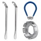 4 Pack Bike Spoke Tool Bicycle Spoke Wrench Pocket Tool 6 in 1 Bike Rim Truing Tool Correct Tool with Tire Lever 4 Pack Bike Spoke Tool Bicycle Spoke Wrench Pocket Tool 6 in 1 Bike Rim Truing Tool Correct Tool with Tire Lever