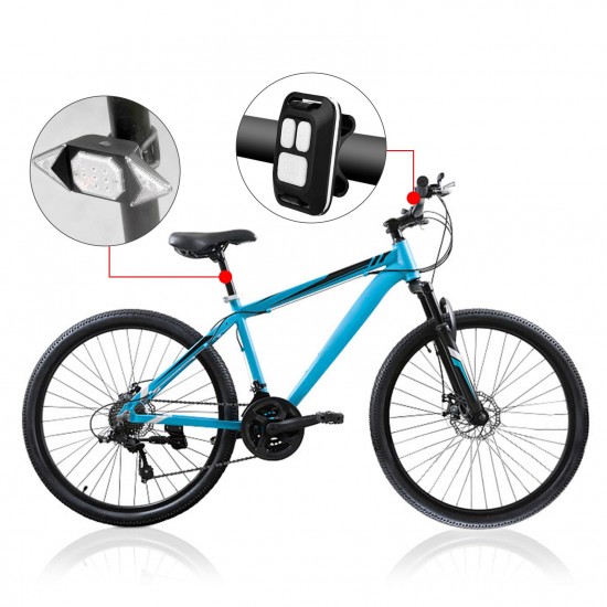 LED Turn Signal Bike Light USB Rechargeable Bicycle Tail Light with Direction Indicator Waterproof Cycling Safety Light Intelligent Remote Control Cycling Rear Bright Light Warning Lamp LED Turn Signal Bike Light USB Rechargeable Bicycle Tail Light with Direction Indicator Waterproof Cycling Safety Light Intelligent Remote Control Cycling Rear Bright Light Warning Lamp