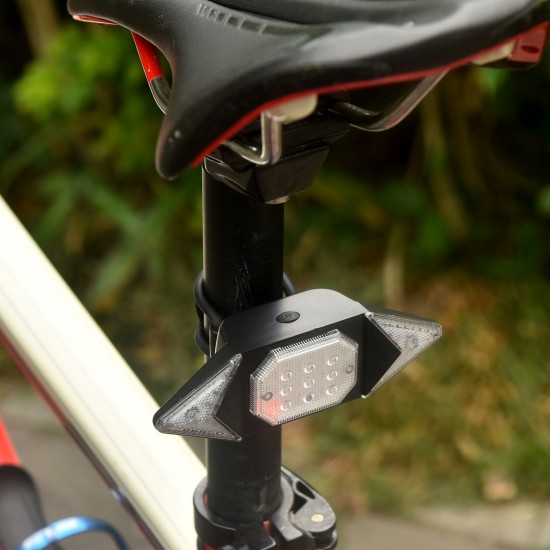 LED Turn Signal Bike Light USB Rechargeable Bicycle Tail Light with Direction Indicator Waterproof Cycling Safety Light Intelligent Remote Control Cycling Rear Bright Light Warning Lamp LED Turn Signal Bike Light USB Rechargeable Bicycle Tail Light with Direction Indicator Waterproof Cycling Safety Light Intelligent Remote Control Cycling Rear Bright Light Warning Lamp