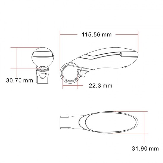 Bike Handlebar End Grips 2pcs Bicycle Bar Ends Handle Grips with Turn Lights for Mountain Bikes Bike Handlebar End Grips 2pcs Bicycle Bar Ends Handle Grips with Turn Lights for Mountain Bikes