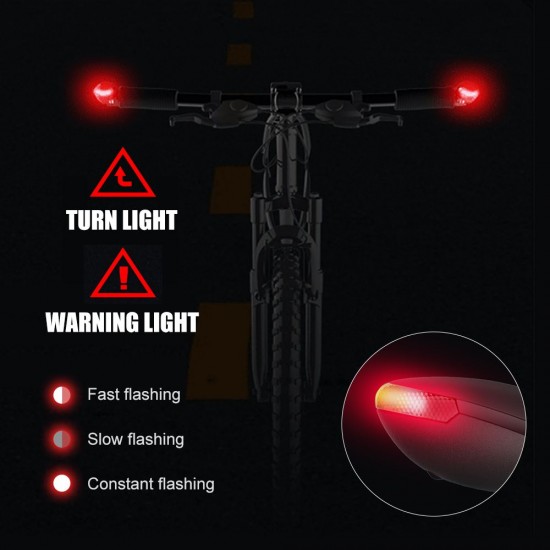Bike Handlebar End Grips 2pcs Bicycle Bar Ends Handle Grips with Turn Lights for Mountain Bikes Bike Handlebar End Grips 2pcs Bicycle Bar Ends Handle Grips with Turn Lights for Mountain Bikes