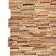 3D Wall Cladding Panels 10 pcs 1.08 m² Solid Teak Wood 3D Wall Cladding Panels 10 pcs 1.08 m² Solid Teak Wood