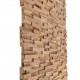 3D Wall Cladding Panels 10 pcs 1.08 m² Solid Teak Wood 3D Wall Cladding Panels 10 pcs 1.08 m² Solid Teak Wood
