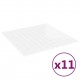 Mosaic Tiles 11 pcs White 30x30 cm Glass Mosaic Tiles 11 pcs White 30x30 cm Glass