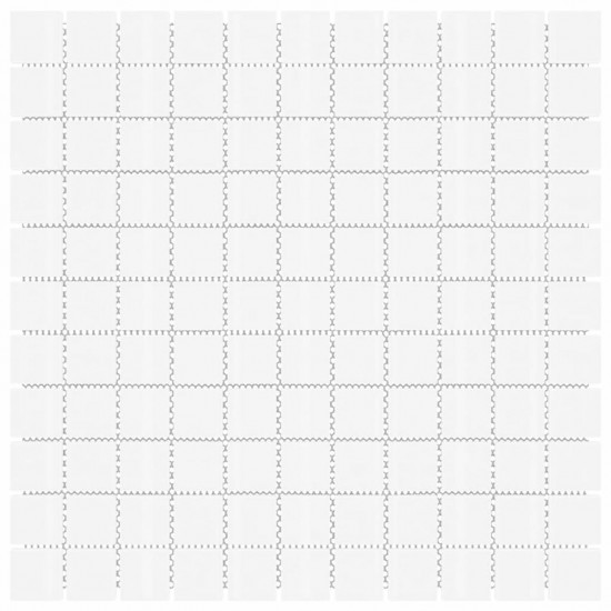 Mosaic Tiles 11 pcs White 30x30 cm Glass Mosaic Tiles 11 pcs White 30x30 cm Glass