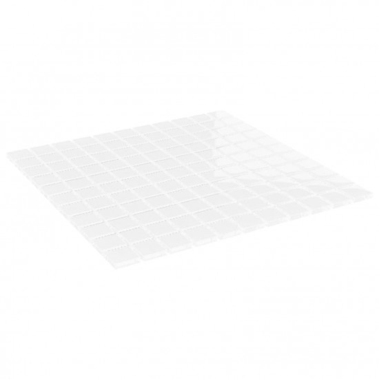 Mosaic Tiles 11 pcs White 30x30 cm Glass Mosaic Tiles 11 pcs White 30x30 cm Glass