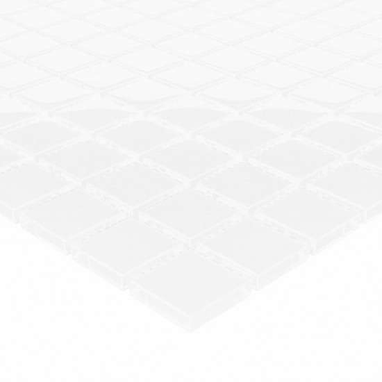 Mosaic Tiles 11 pcs White 30x30 cm Glass Mosaic Tiles 11 pcs White 30x30 cm Glass