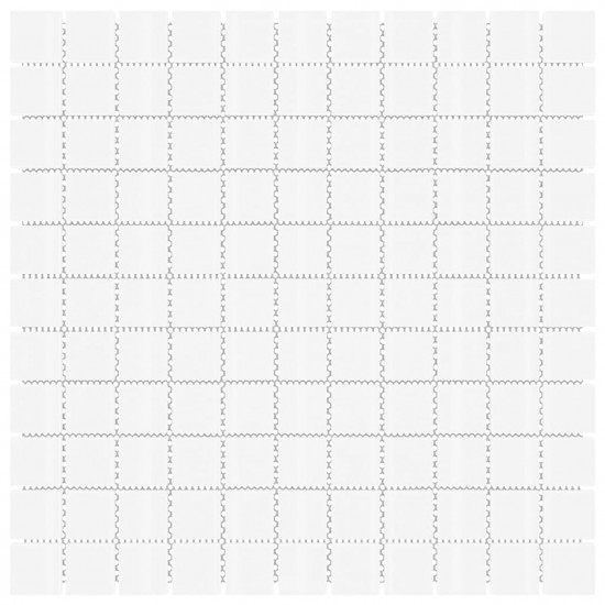 Mosaic Tiles 22 pcs White 30x30 cm Glass Mosaic Tiles 22 pcs White 30x30 cm Glass