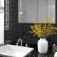Mosaic Tiles 22 pcs Shiny Black 30x30 cm Glass Mosaic Tiles 22 pcs Shiny Black 30x30 cm Glass