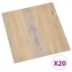 Self-adhesive Flooring Planks 20 pcs PVC 1.86 m² Brown Self-adhesive Flooring Planks 20 pcs PVC 1.86 m² Brown