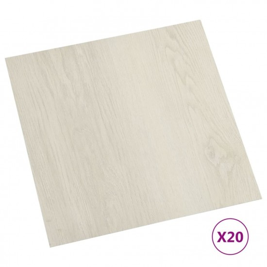 Self-adhesive Flooring Planks 20 pcs PVC 1.86 m² Beige Self-adhesive Flooring Planks 20 pcs PVC 1.86 m² Beige