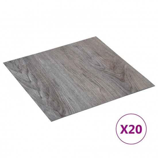 Self-adhesive Flooring Planks 20 pcs PVC 1.86 m² Light Brown Self-adhesive Flooring Planks 20 pcs PVC 1.86 m² Light Brown
