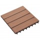 11 pcs Decking Tiles Deep Embossed WPC 30x30cm 1sqm Light Brown 11 pcs Decking Tiles Deep Embossed WPC 30x30cm 1sqm Light Brown