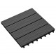 11 pcs Decking Tiles Deep Embossed WPC 30x30 cm 1 sqm Black 11 pcs Decking Tiles Deep Embossed WPC 30x30 cm 1 sqm Black