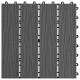 11 pcs Decking Tiles Deep Embossed WPC 30x30 cm 1 sqm Black 11 pcs Decking Tiles Deep Embossed WPC 30x30 cm 1 sqm Black