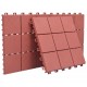Decking Tiles 10 pcs Red 30.5x30.5 cm Plastic Decking Tiles 10 pcs Red 30.5x30.5 cm Plastic