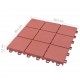 Decking Tiles 10 pcs Red 30.5x30.5 cm Plastic Decking Tiles 10 pcs Red 30.5x30.5 cm Plastic