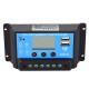Anself 20A 12V/24V Solar Charge Controller with LCD Display Auto Regulator Timer Solar Panel Battery Lamp LED Lighting Overload Protection Anself 20A 12V/24V Solar Charge Controller with LCD Display Auto Regulator Timer Solar Panel Battery Lamp LED Lighting Overload Protection