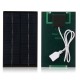 2W/5V Portable Solar Charger With USB Port Monocrystalline silicon Compact Solar Panel Phone Cellphone Power Bank Charger For Camping Hiking Travel 2W/5V Portable Solar Charger With USB Port Monocrystalline silicon Compact Solar Panel Phone Cellphone Power Bank Charger For Camping Hiking Travel