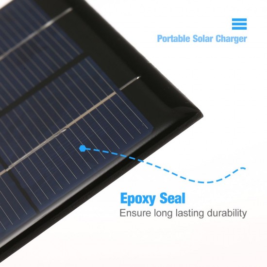 2W/5V Portable Solar Charger With USB Port Monocrystalline silicon Compact Solar Panel Phone Cellphone Power Bank Charger For Camping Hiking Travel 2W/5V Portable Solar Charger With USB Port Monocrystalline silicon Compact Solar Panel Phone Cellphone Power Bank Charger For Camping Hiking Travel