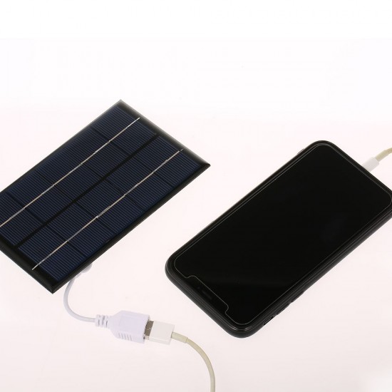 2W/5V Portable Solar Charger With USB Port Monocrystalline silicon Compact Solar Panel Phone Cellphone Power Bank Charger For Camping Hiking Travel 2W/5V Portable Solar Charger With USB Port Monocrystalline silicon Compact Solar Panel Phone Cellphone Power Bank Charger For Camping Hiking Travel
