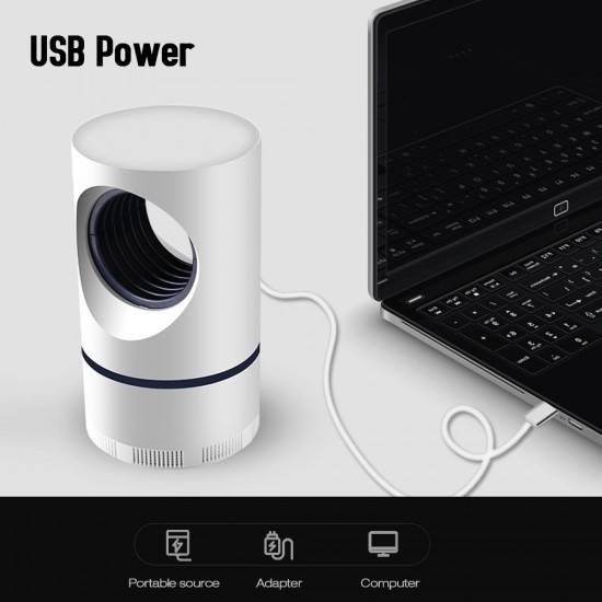 Electric Photocatalytic Led Anti Mosquito Killer Light Powered USB, Fly Bug Zapper Fit for Home Office Indoor and Outdoor Use Electric Photocatalytic Led Anti Mosquito Killer Light Powered USB, Fly Bug Zapper Fit for Home Office Indoor and Outdoor Use