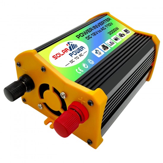Peaks Power 3000W Modified Sine Wave Inverter High Frequency Power Inverter DC 12V to AC 110V Converter Car Power Charger Inverter with 2.1A Dual USB Port Battery Clips Peaks Power 3000W Modified Sine Wave Inverter High Frequency Power Inverter DC 12V to AC 110V Converter Car Power Charger Inverter with 2.1A Dual USB Port Battery Clips