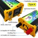 Peaks Power 3000W Modified Sine Wave Inverter High Frequency Power Inverter DC 12V to AC 110V Converter Car Power Charger Inverter with 2.1A Dual USB Port Battery Clips Peaks Power 3000W Modified Sine Wave Inverter High Frequency Power Inverter DC 12V to AC 110V Converter Car Power Charger Inverter with 2.1A Dual USB Port Battery Clips