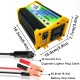 Peaks Power 3000W Modified Sine Wave Inverter High Frequency Power Inverter DC 12V to AC 110V Converter Car Power Charger Inverter with 2.1A Dual USB Port Battery Clips Peaks Power 3000W Modified Sine Wave Inverter High Frequency Power Inverter DC 12V to AC 110V Converter Car Power Charger Inverter with 2.1A Dual USB Port Battery Clips