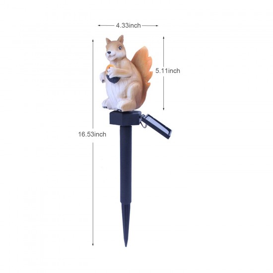 LED Solar Lights Garden Stake Lights Squirrel Shape Solar Powered LED Lamp Pathway Walkway Lawn Patio Backyard Lighting Outdoor Waterproof Landscape Lamp LED Solar Lights Garden Stake Lights Squirrel Shape Solar Powered LED Lamp Pathway Walkway Lawn Patio Backyard Lighting Outdoor Waterproof Landscape Lamp