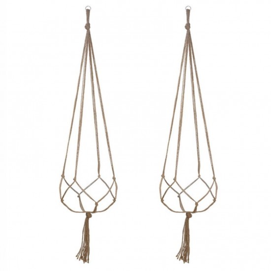 4Pcs Macrame Plant Hanger Vintage Rope Basket Indoor Outdoor Flower Pot Holder Decoration 4Pcs Macrame Plant Hanger Vintage Rope Basket Indoor Outdoor Flower Pot Holder Decoration