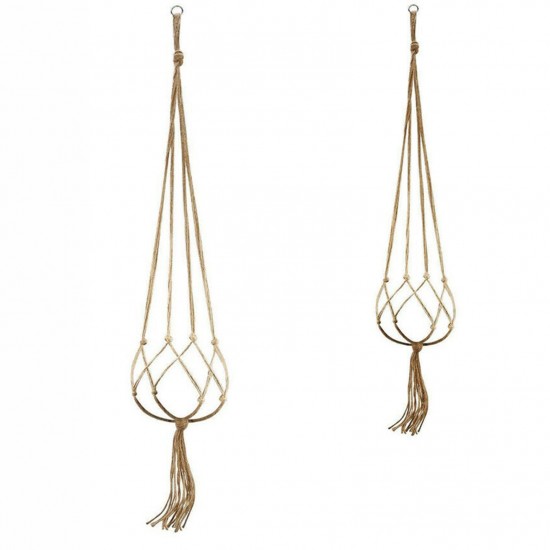 4Pcs Macrame Plant Hanger Vintage Rope Basket Indoor Outdoor Flower Pot Holder Decoration 4Pcs Macrame Plant Hanger Vintage Rope Basket Indoor Outdoor Flower Pot Holder Decoration