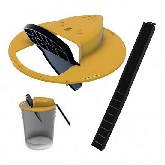 Rat Traps Flip slide Bucket Mouse Trap Walk The Plank Automatic Trap for 5-Gal Water Injection Effective Rat Repellent at Indoor/Outdoor Barn Garage Shed Rat Traps Flip slide Bucket Mouse Trap Walk The Plank Automatic Trap for 5-Gal Water Injection Effective Rat Repellent at Indoor/Outdoor Barn Garage Shed