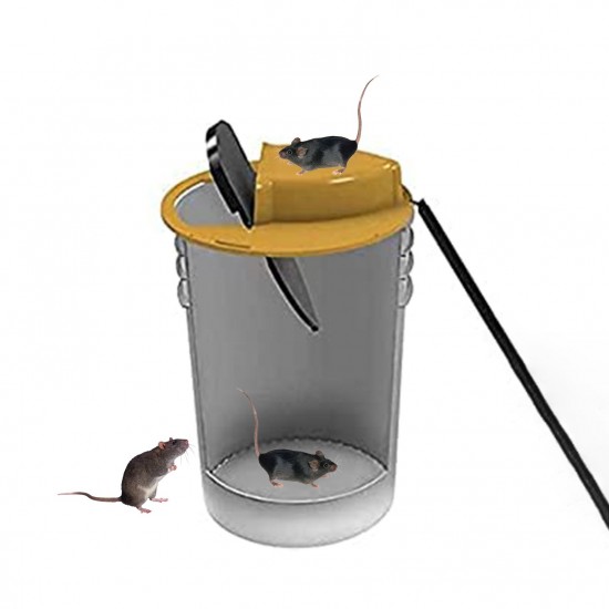 Rat Traps Flip slide Bucket Mouse Trap Walk The Plank Automatic Trap for 5-Gal Water Injection Effective Rat Repellent at Indoor/Outdoor Barn Garage Shed Rat Traps Flip slide Bucket Mouse Trap Walk The Plank Automatic Trap for 5-Gal Water Injection Effective Rat Repellent at Indoor/Outdoor Barn Garage Shed