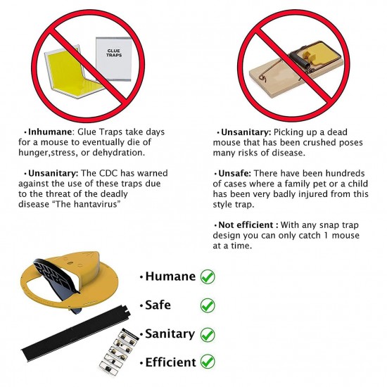 Rat Traps Flip slide Bucket Mouse Trap Walk The Plank Automatic Trap for 5-Gal Water Injection Effective Rat Repellent at Indoor/Outdoor Barn Garage Shed Rat Traps Flip slide Bucket Mouse Trap Walk The Plank Automatic Trap for 5-Gal Water Injection Effective Rat Repellent at Indoor/Outdoor Barn Garage Shed