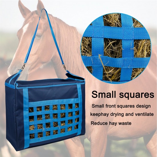 Hay Storage Bag Tote Bag with Adjustable Strap Slow Feed Feeder Bag Portable Waterproof Horse Feeding Bag for Horses Goat 24 x 18 Inch Hay Storage Bag Tote Bag with Adjustable Strap Slow Feed Feeder Bag Portable Waterproof Horse Feeding Bag for Horses Goat 24 x 18 Inch