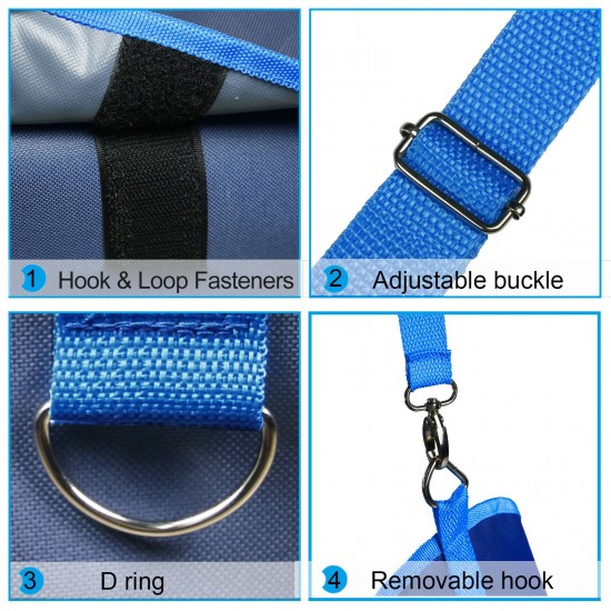 Hay Storage Bag Tote Bag with Adjustable Strap Slow Feed Feeder Bag Portable Waterproof Horse Feeding Bag for Horses Goat 24 x 18 Inch Hay Storage Bag Tote Bag with Adjustable Strap Slow Feed Feeder Bag Portable Waterproof Horse Feeding Bag for Horses Goat 24 x 18 Inch