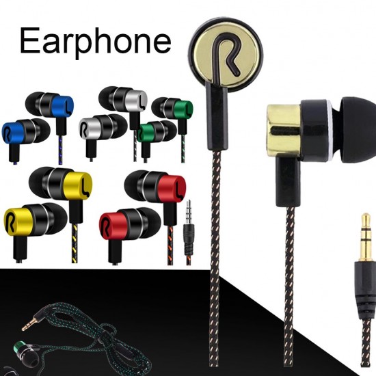 Explosion models braided wiring in-ear plating headset mobile phone MP3 universal creative gifts cross-border headphones wholesale green Explosion models braided wiring in-ear plating headset mobile phone MP3 universal creative gifts cross-border headphones wholesale green
