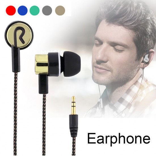 Explosion models braided wiring in-ear plating headset mobile phone MP3 universal creative gifts cross-border headphones wholesale green Explosion models braided wiring in-ear plating headset mobile phone MP3 universal creative gifts cross-border headphones wholesale green