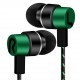 Explosion models braided wiring in-ear plating headset mobile phone MP3 universal creative gifts cross-border headphones wholesale green Explosion models braided wiring in-ear plating headset mobile phone MP3 universal creative gifts cross-border headphones wholesale green